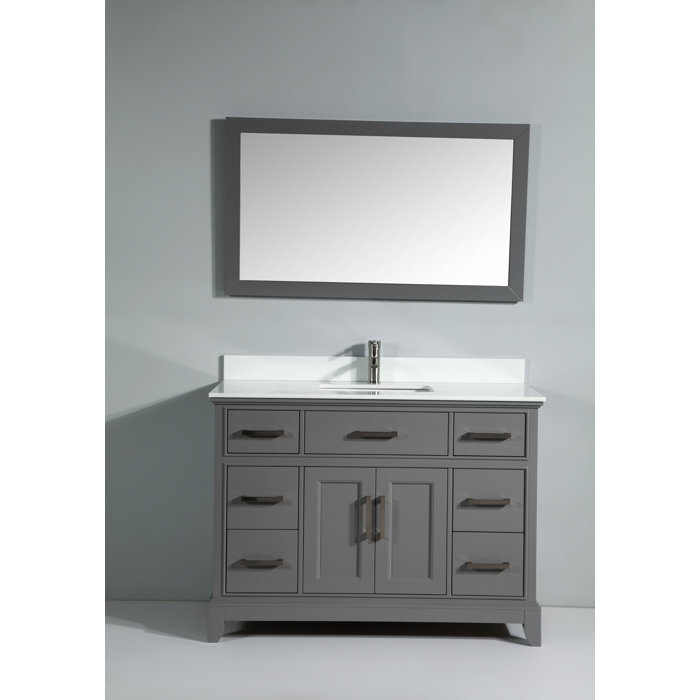 Red Barrel Studio® Valor 48'' Free Standing Single Bathroom Vanity with